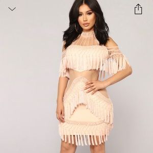 Main Attraction Rose Gold dress